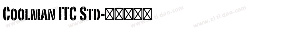 Coolman ITC Std字体转换